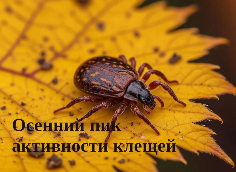 Осенний пик активности клещей