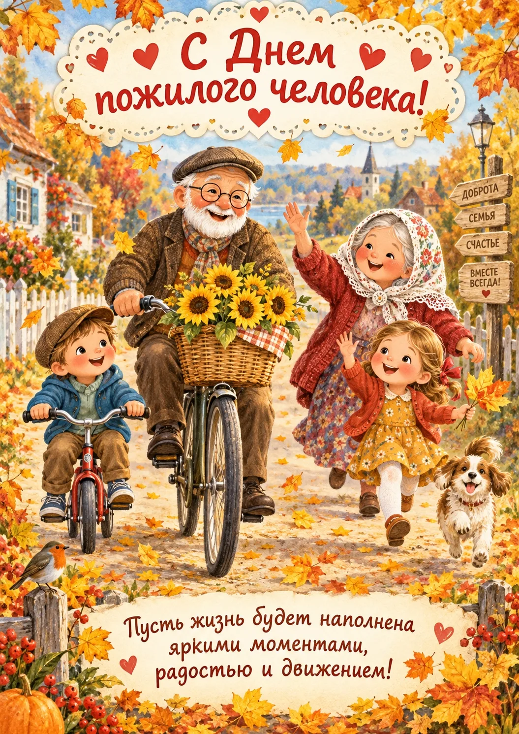 🍁 1 октября - день пожилого человека.
