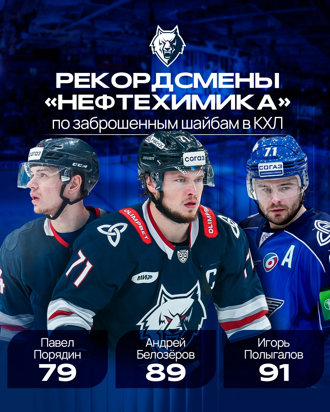 Всего два гола до повторения клубного рекорда и три шайбы до нового достижения! 📈