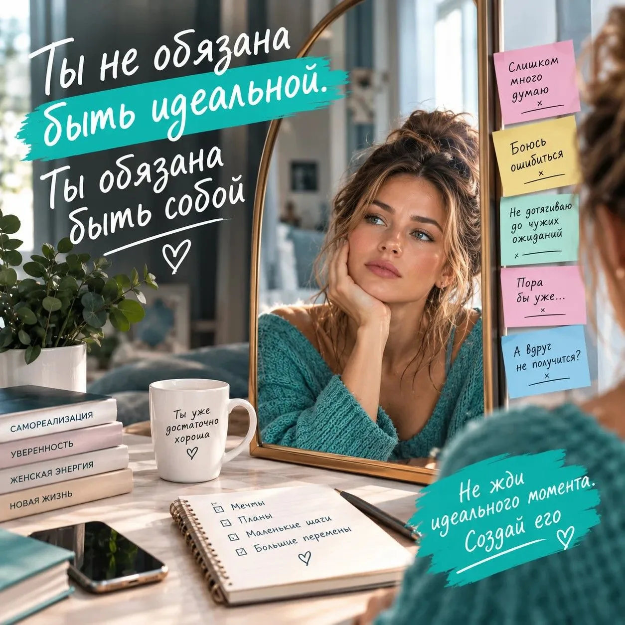 «"Я ЕЩЁ НЕ ГОТОВА" — ЭТО НЕ ПРАВДА. ЭТО СТРАХ БЫТЬ НЕИДЕАЛЬНОЙ»