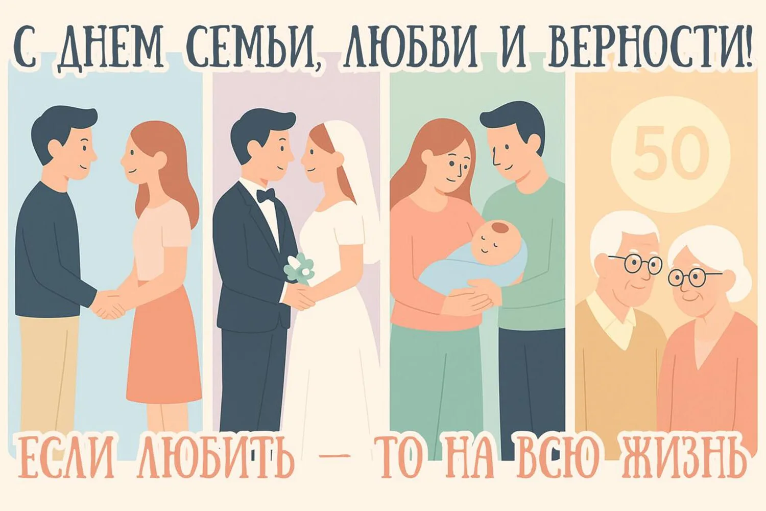 8 ИЮЛЯ — ДЕНЬ СЕМЬИ, ЛЮБВИ И ВЕРНОСТИ! 🎉

Семья — это тихая гавань и надёжная опора, любовь — то, ч