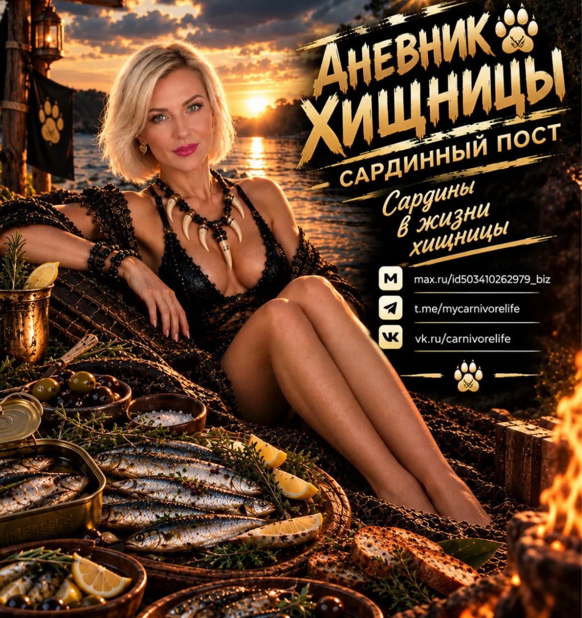 О сардинах в канале «Дневник Хищницы»