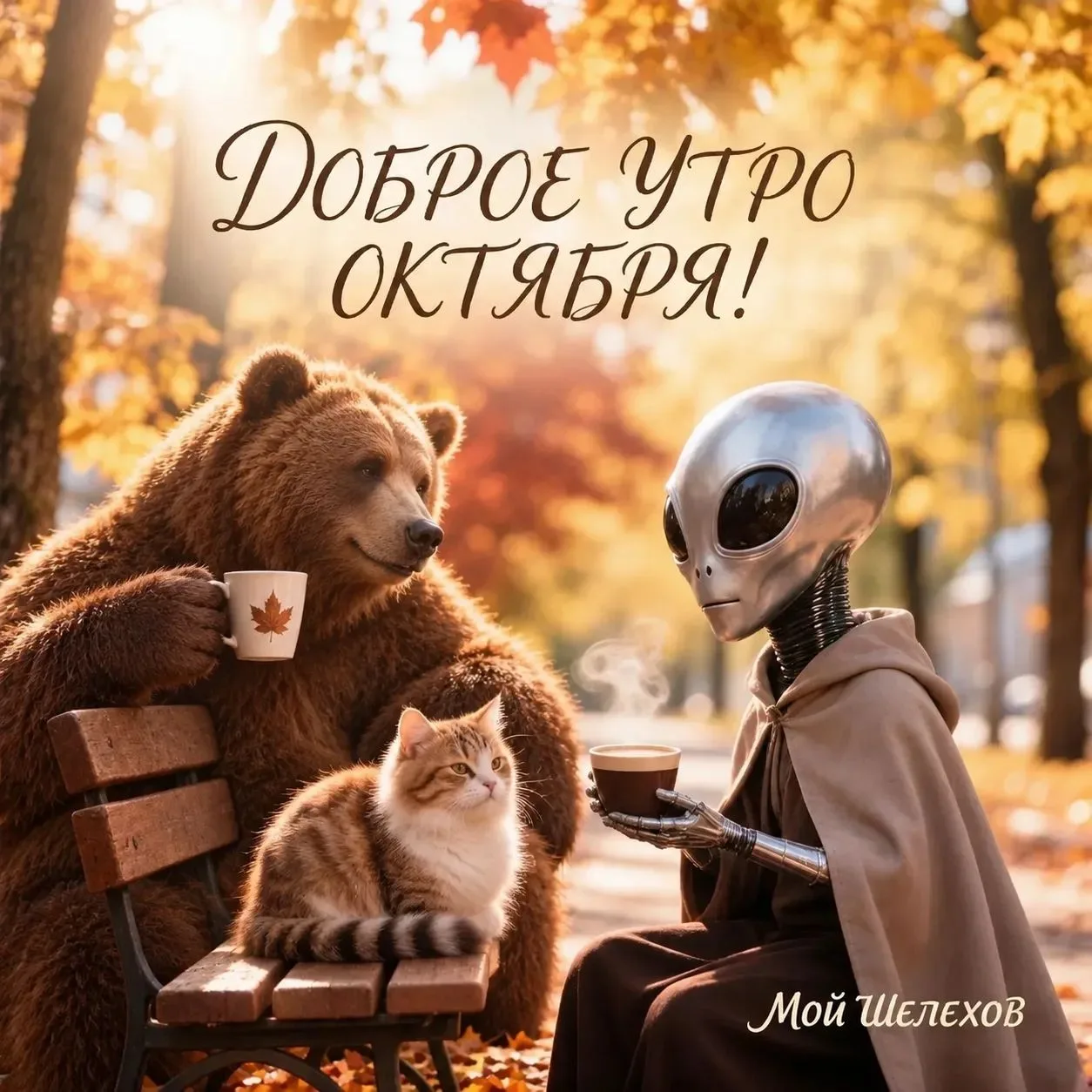 Наши люди, подписчики - самые классные! 👍 Уже добавили в утреннее приветствие медведя ...