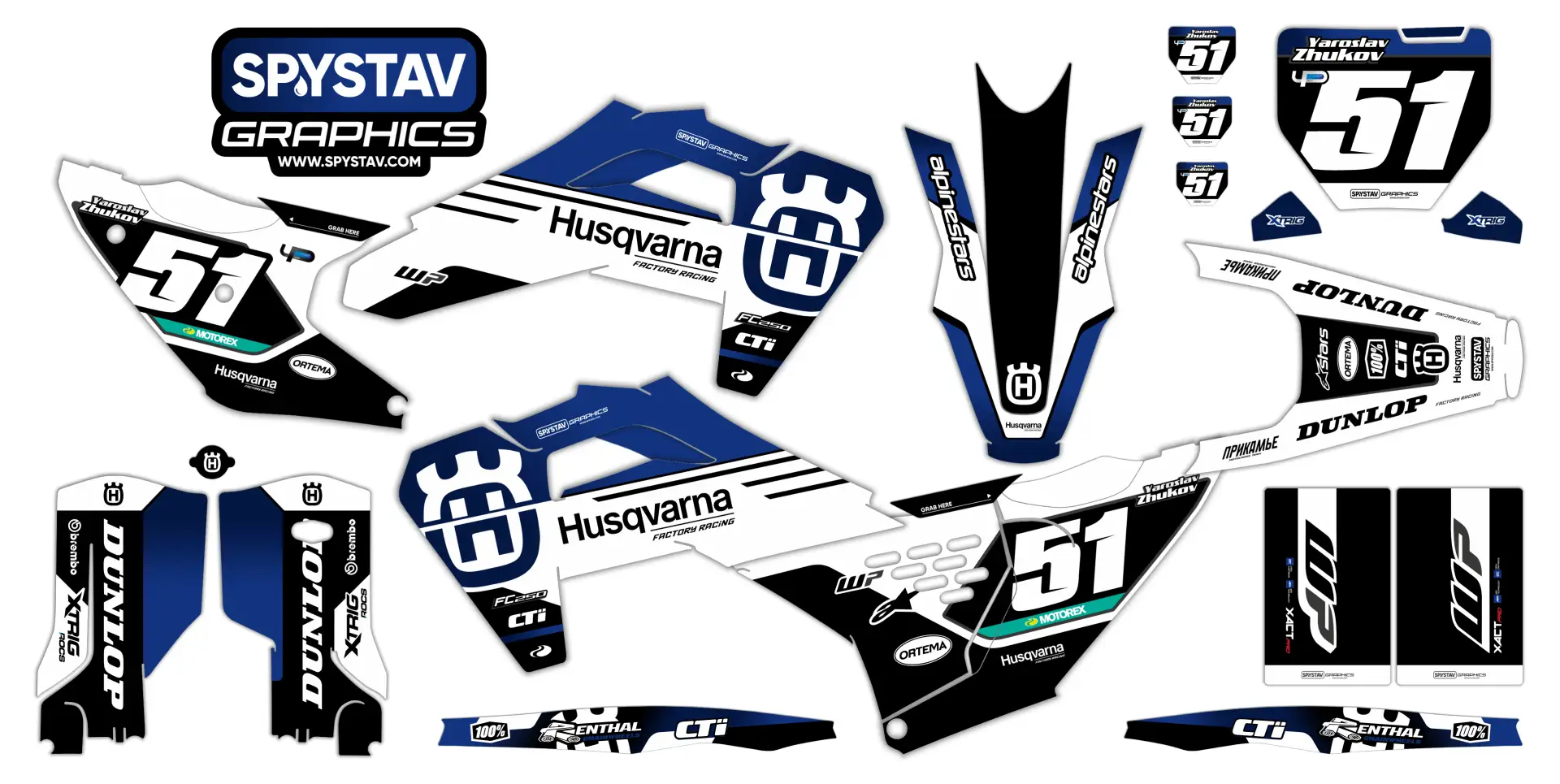 SPYSTAV Graphics - Husqvarna TC/FC/TE/FE/FS 2023-2027
Заказать графику:
• Вконтакте
• Telegram
• +79