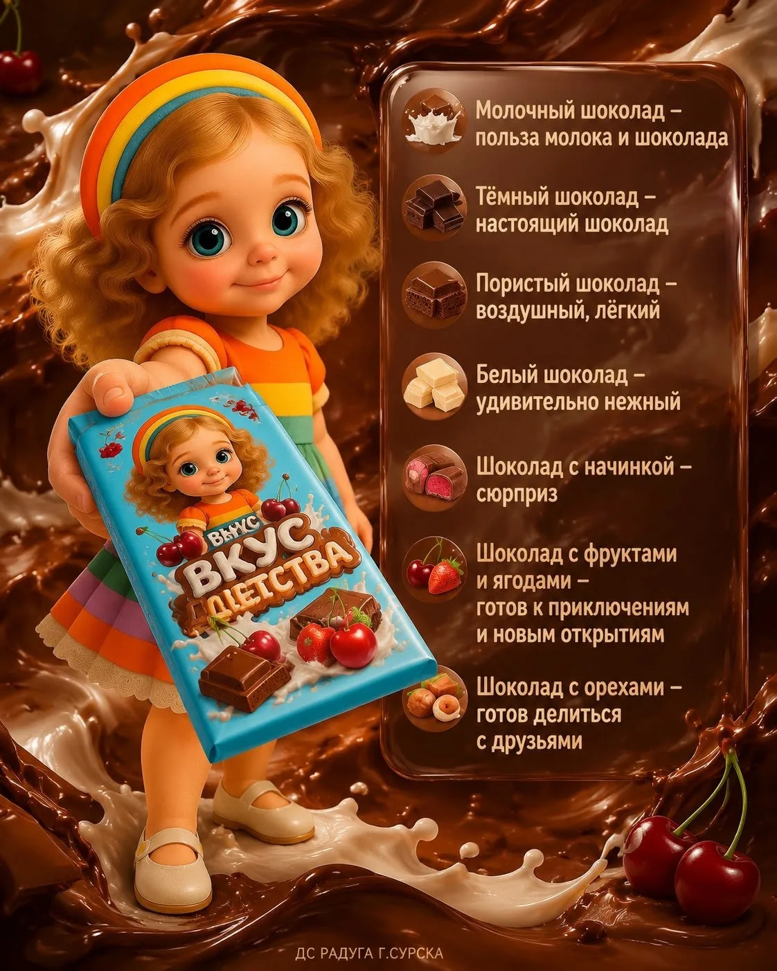 Всех сладкоежек с Днём шоколада!

11 июля во многих странах отмечают Всемирный день шоколада 🍫 — од
