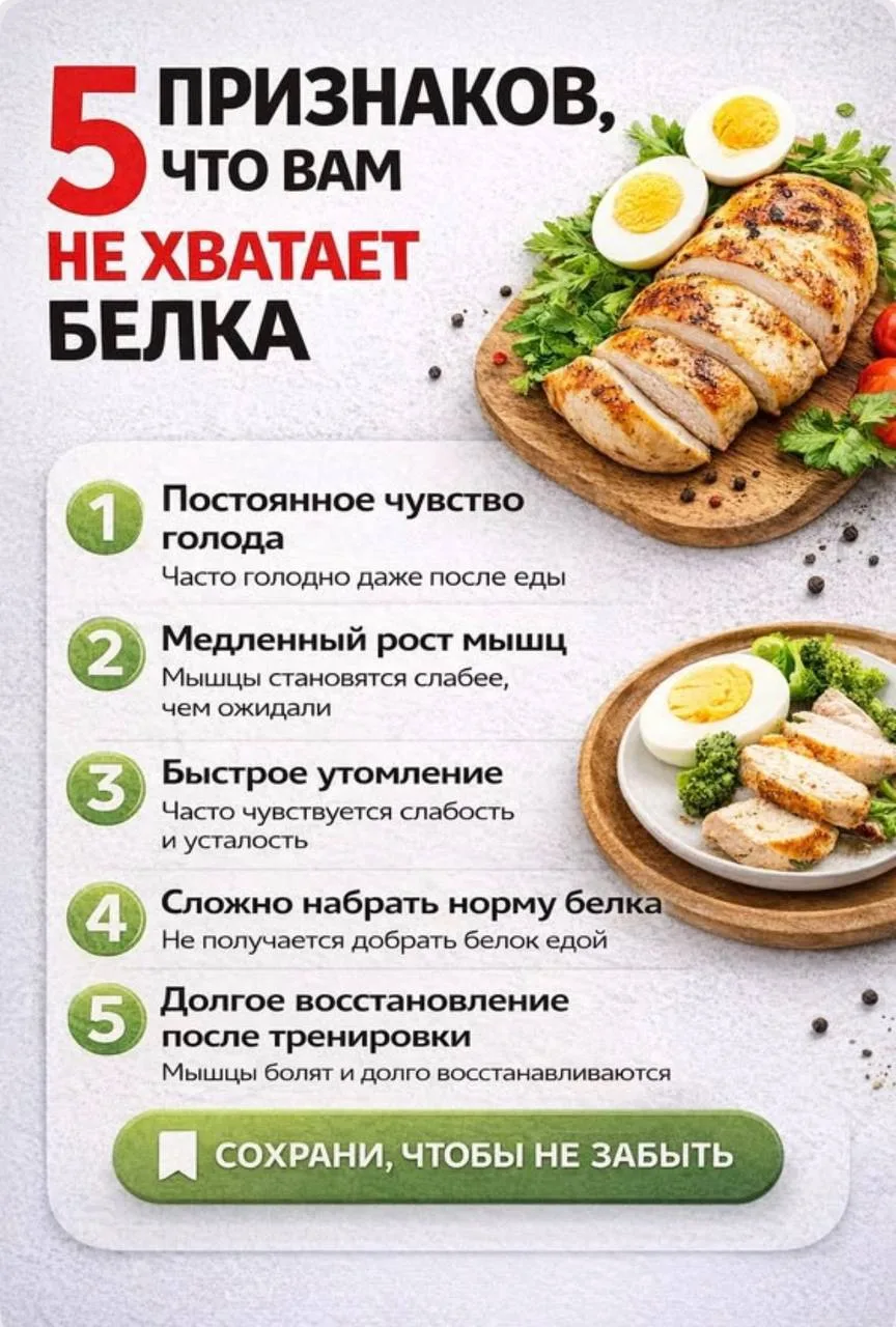 🥚 Белок в рационе: зачем он нужен и где его брать?