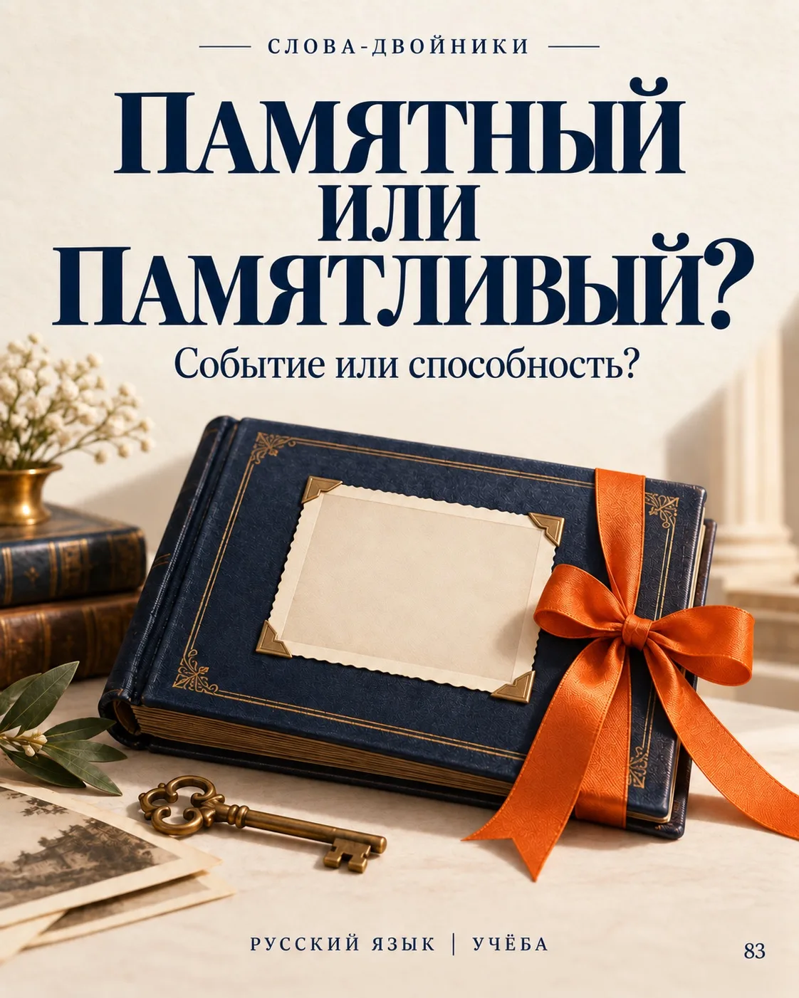🧠 Памятный человек или памятливый?