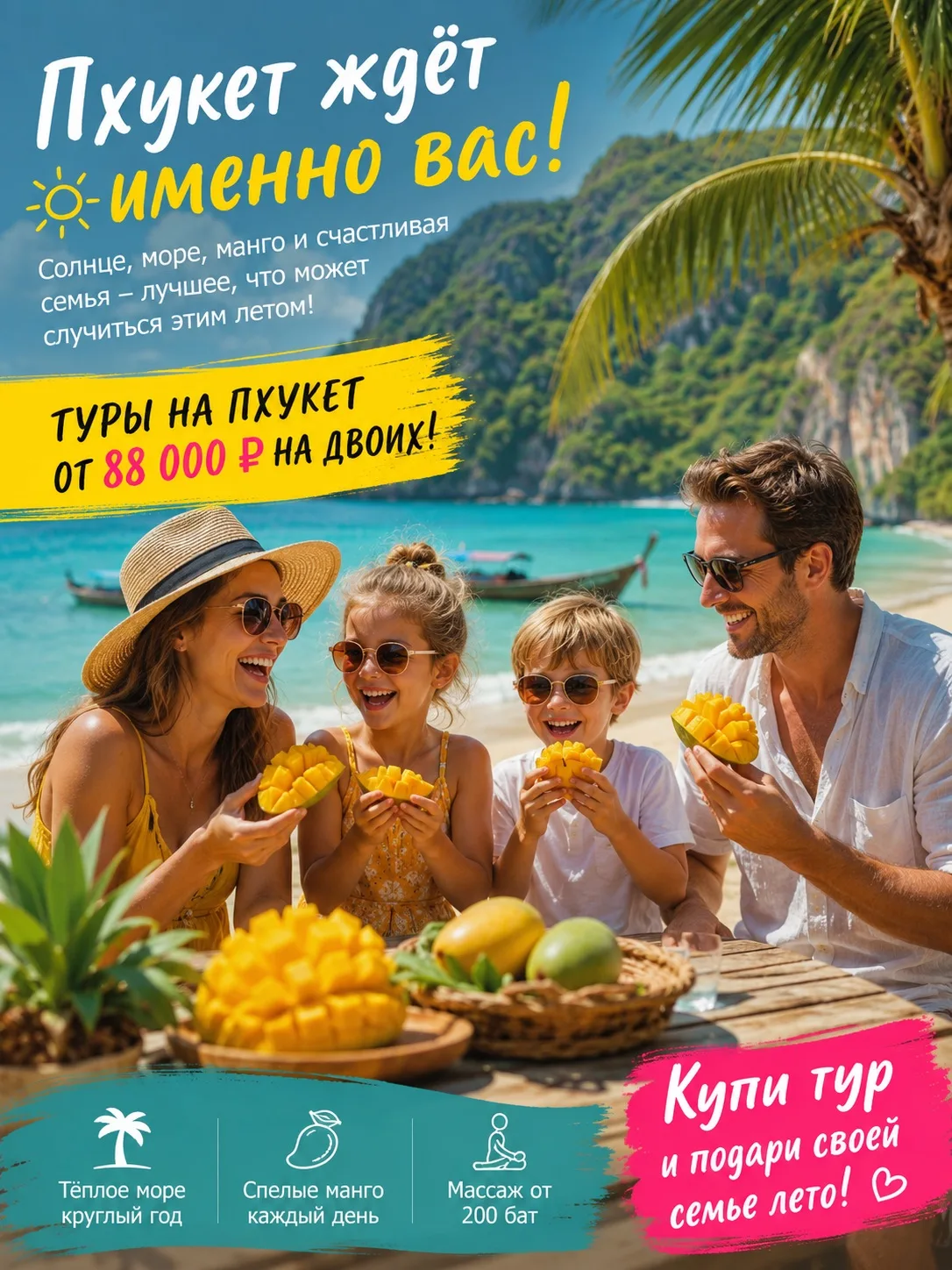 🌴 Говорят, на Пхукете сейчас не сезон? А мы считаем — это лучшее время для отдыха !