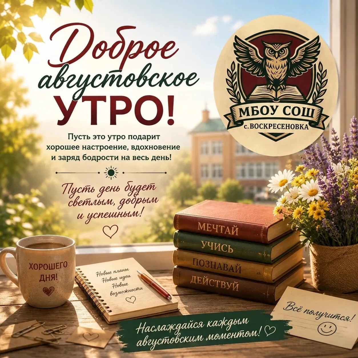 🌿 Доброе августовское утро! 🌿🌞