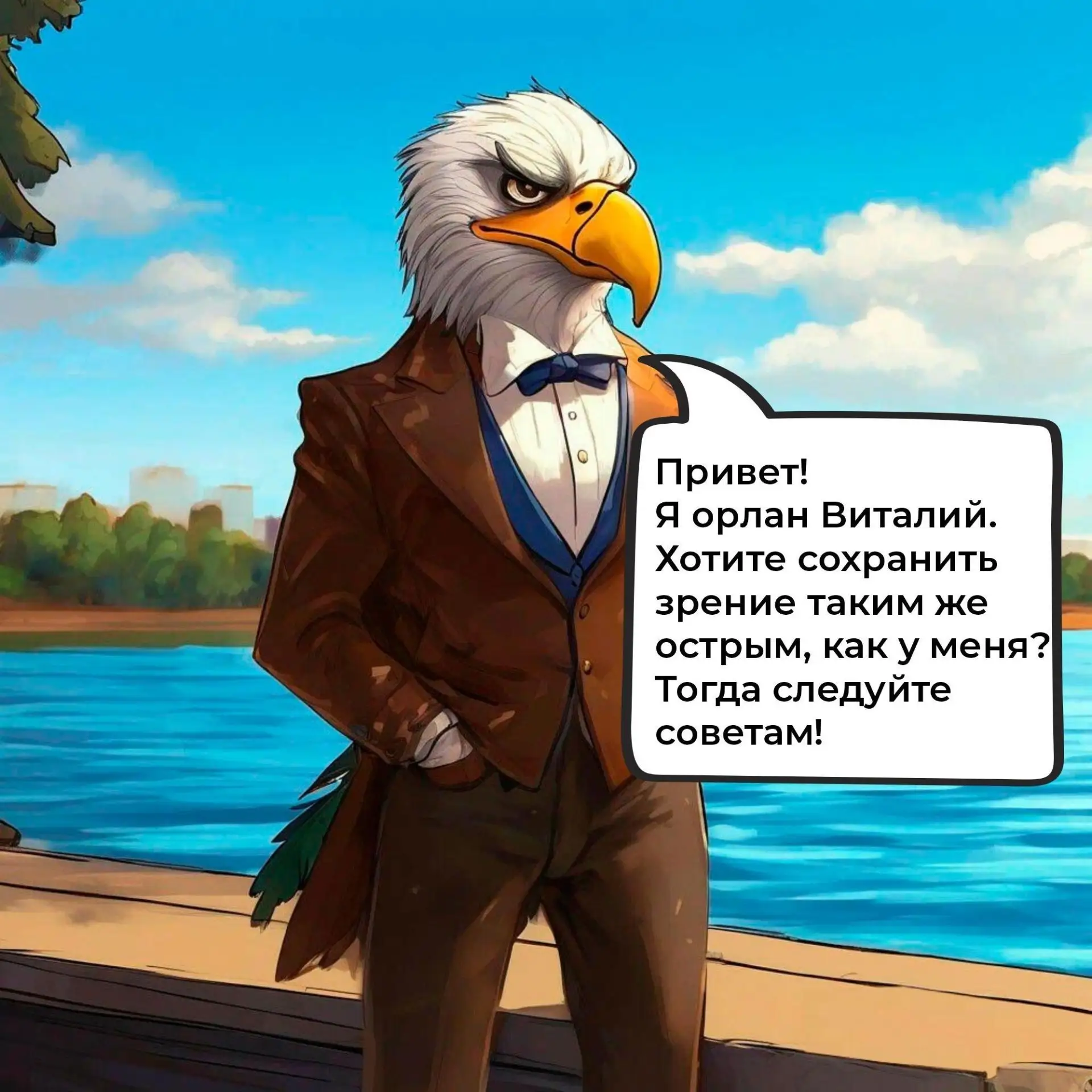 Хорошее зрение – это результат ежедневной заботы о здоровье глаз👀

Вместе с орланом Виталием разбир