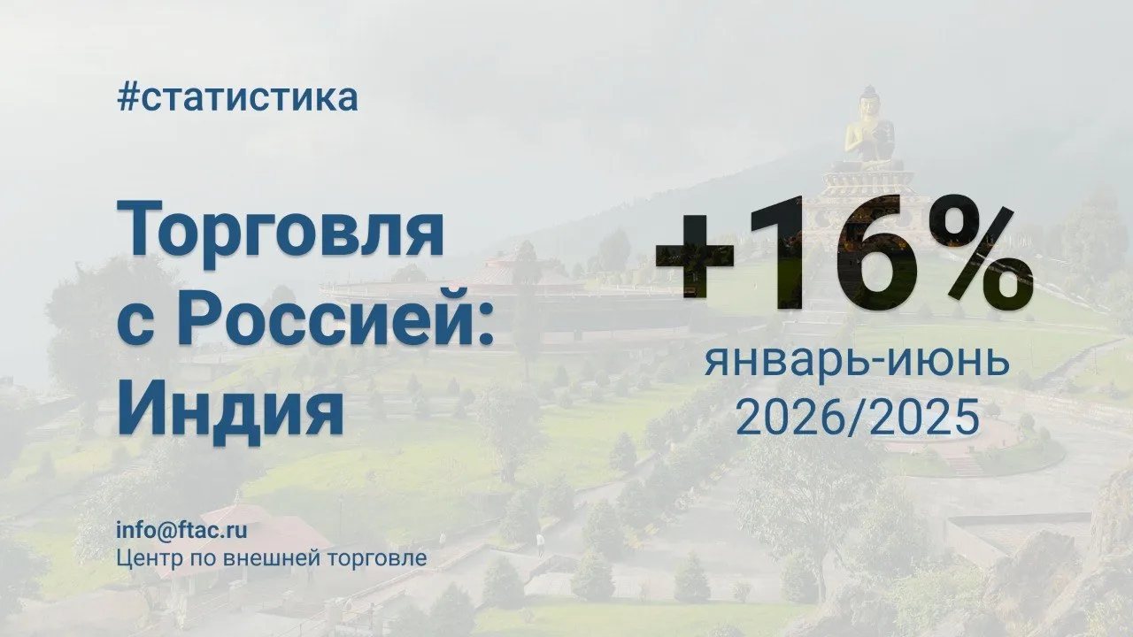 🇷🇺🇮🇳 Товарооборот России и Индии в первом полугодии 2026 года превысил $38 млрд