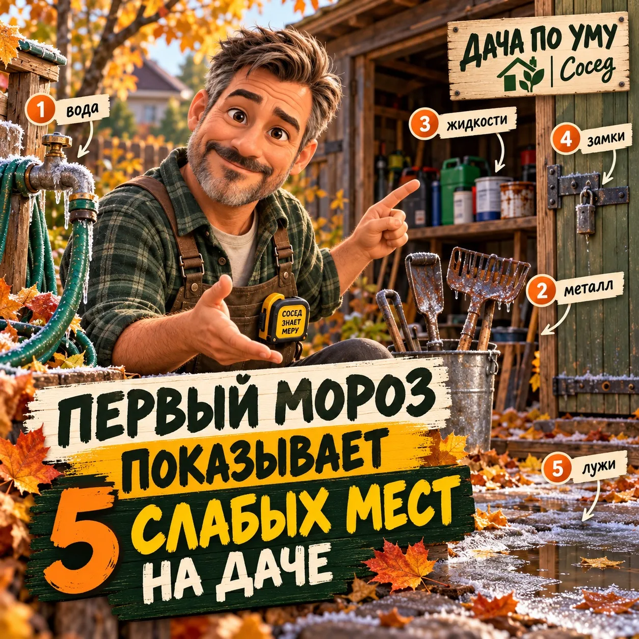 Первый мороз хорош тем, что очень быстро показывает, где мы что-то недоглядели. Не в см...