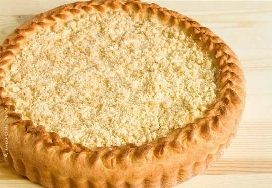 Гөбәдия камыры әзерләү рецепты

2 стакан он
5 аш кашыгы каймак
1 йомырка
100 г атланмай
разрыхлитель