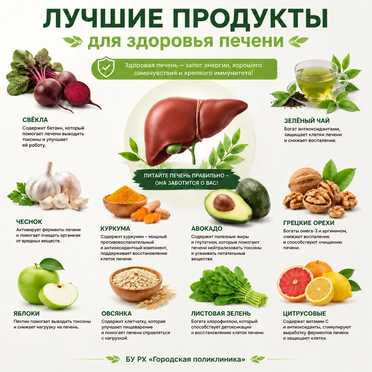 Лучшие продукты для здоровья печени: заботимся о главном «фильтре» организма 

🩷Печень — настоящий 