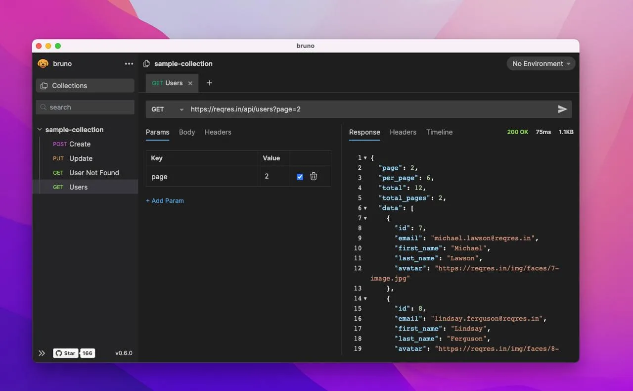 Bruno — это новый, современный и удобный инструмент для работы с API. В отличие от Post...