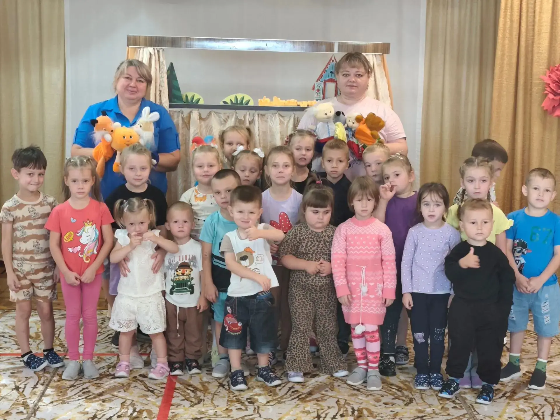 14.09.2026г в ГБДОУ ЛНР «Софиевский ясли-сад № 19 «Колокольчик» прошел кукольный спекта...