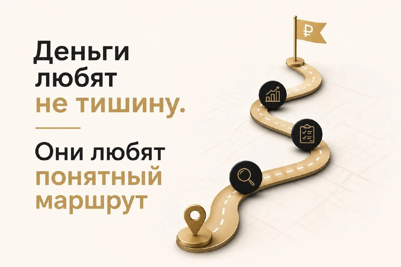Деньги любят не тишину. Они любят понятный маршрут