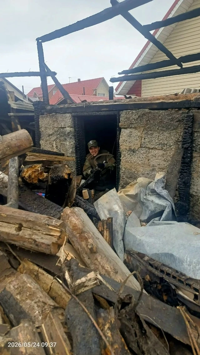 Ветераны СВО помогли расчистить участок после пожара в Бердске  Как сообщили в Ассоциации ветерано