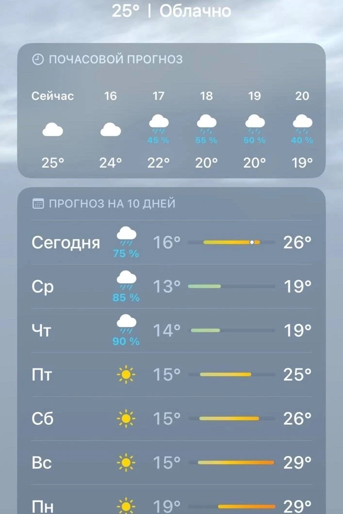 🌬️На улице сильный ветер, и по прогнозу снова ливни на три дня 🥹