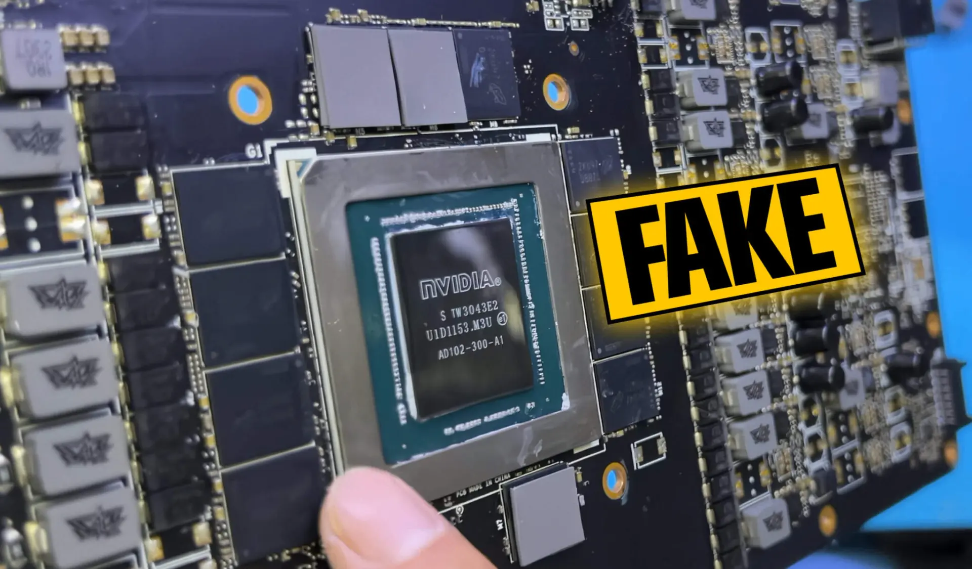 Новый вид поддельных RTX 4090.

Мастерская по ремонту видеокарт обнаружила на вторичном рынке в Кита