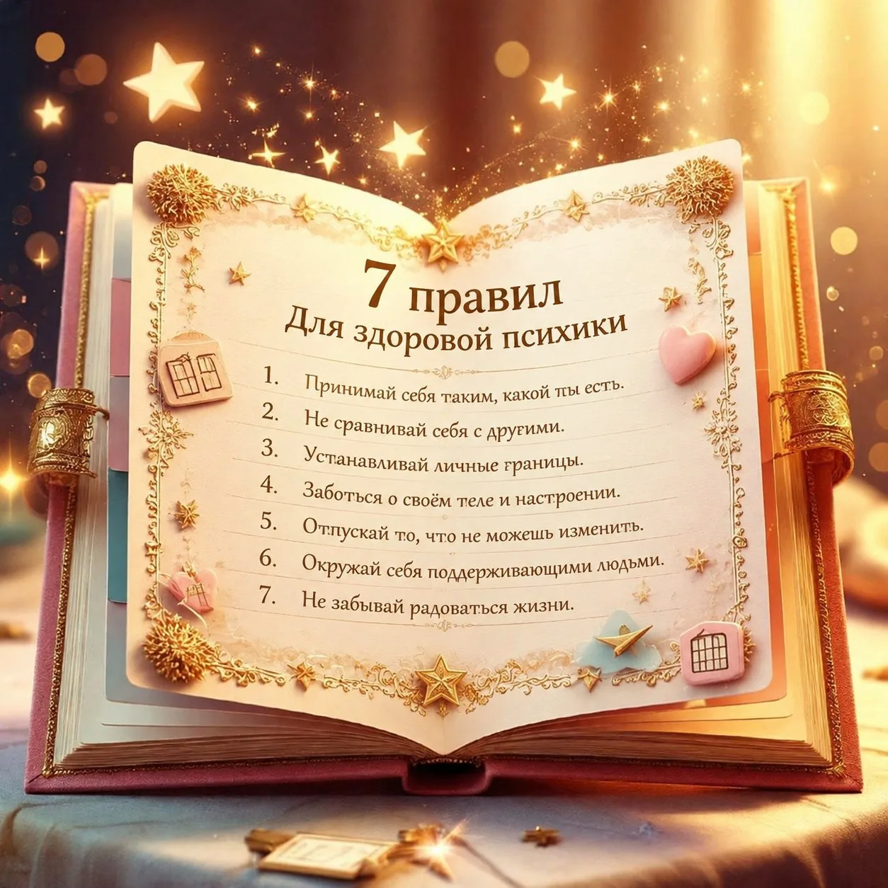 🧘‍♀️7 правил для здоровья психики