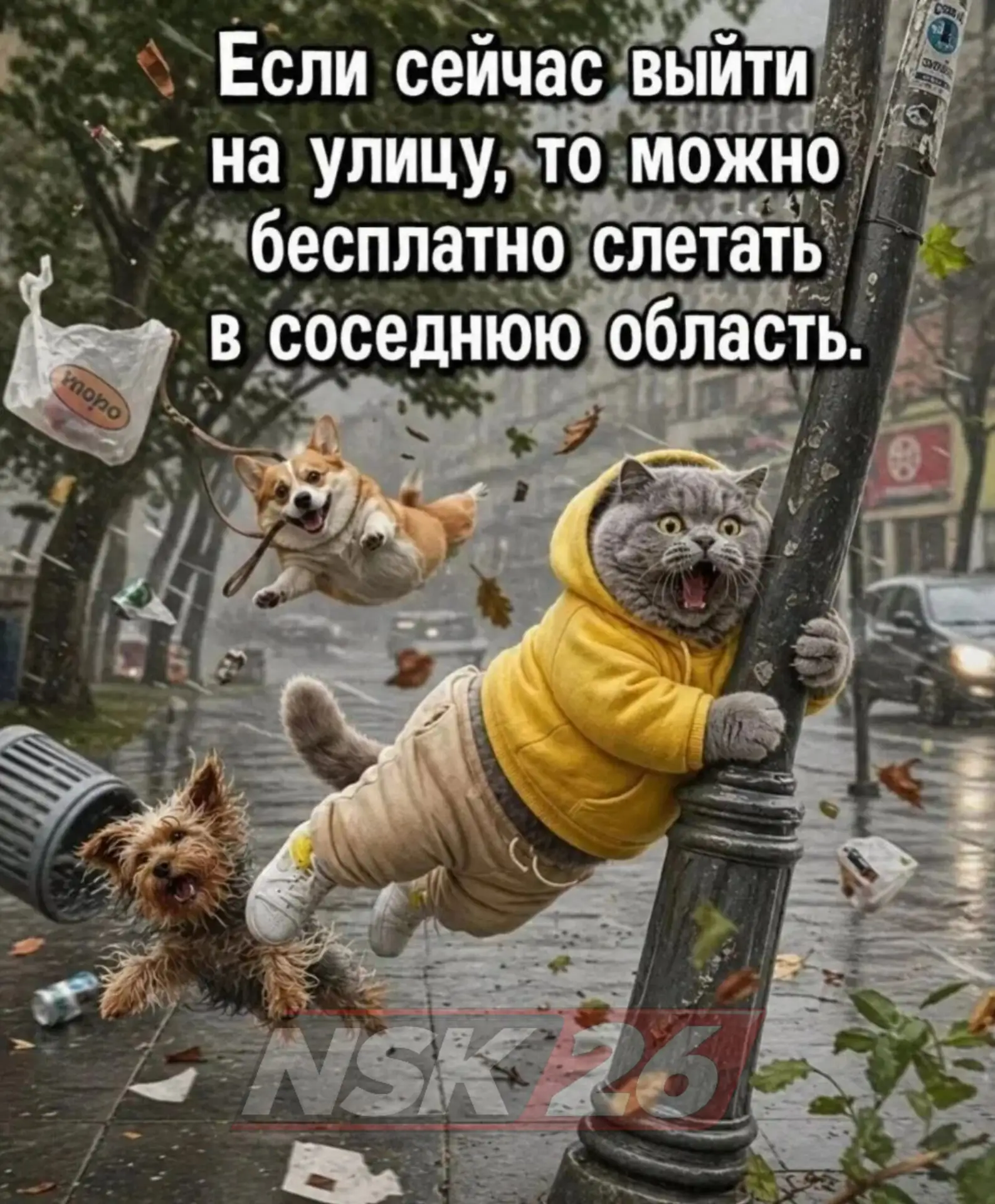 🌪️ В Невинномысске сегодня без транспорта: вышел на улицу — ветер сам доставит. Главно...