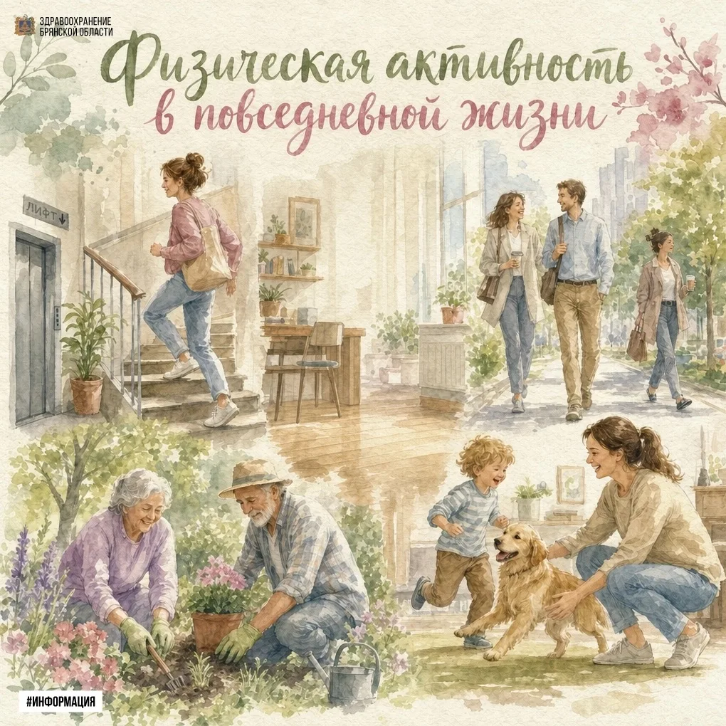 💪 Физическая активность в повседневной жизни

К физической активности относится широкий спектр повс