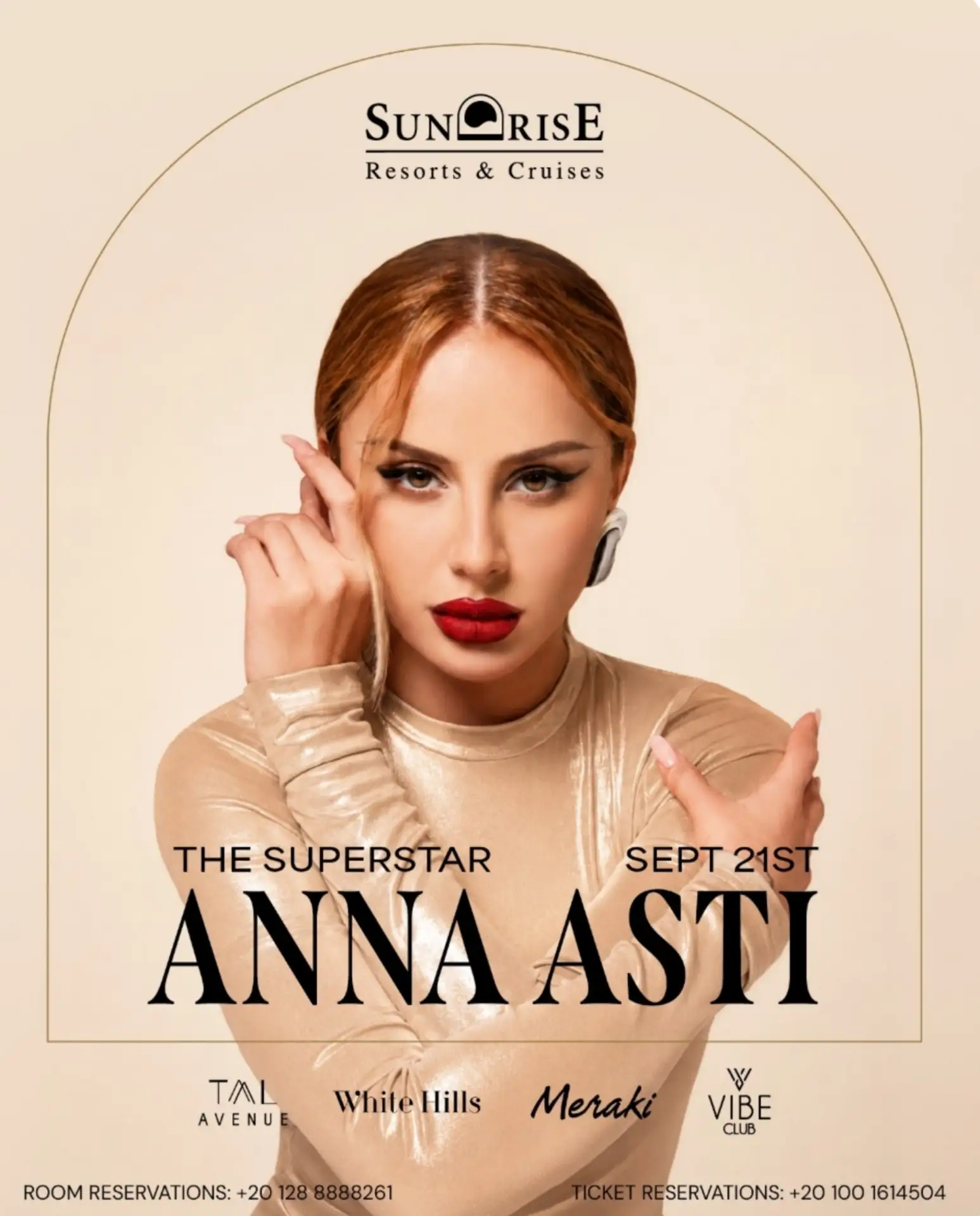 Концерт Анны Асти для гостей SUNRISE RESORTS в Шарм-Эш-Шейхе!