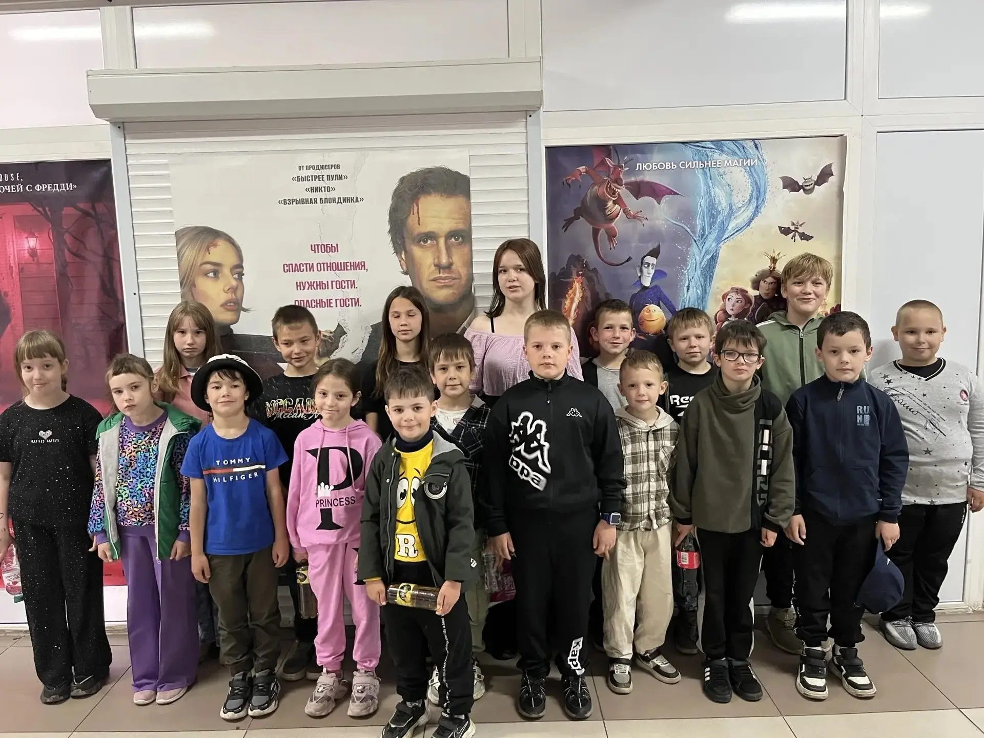 ⚡️Репортаж с пришкольной площадки  МОАУ СОШ с. Пригородного "Орлята России"🇷🇺Посещение кинотеатра 