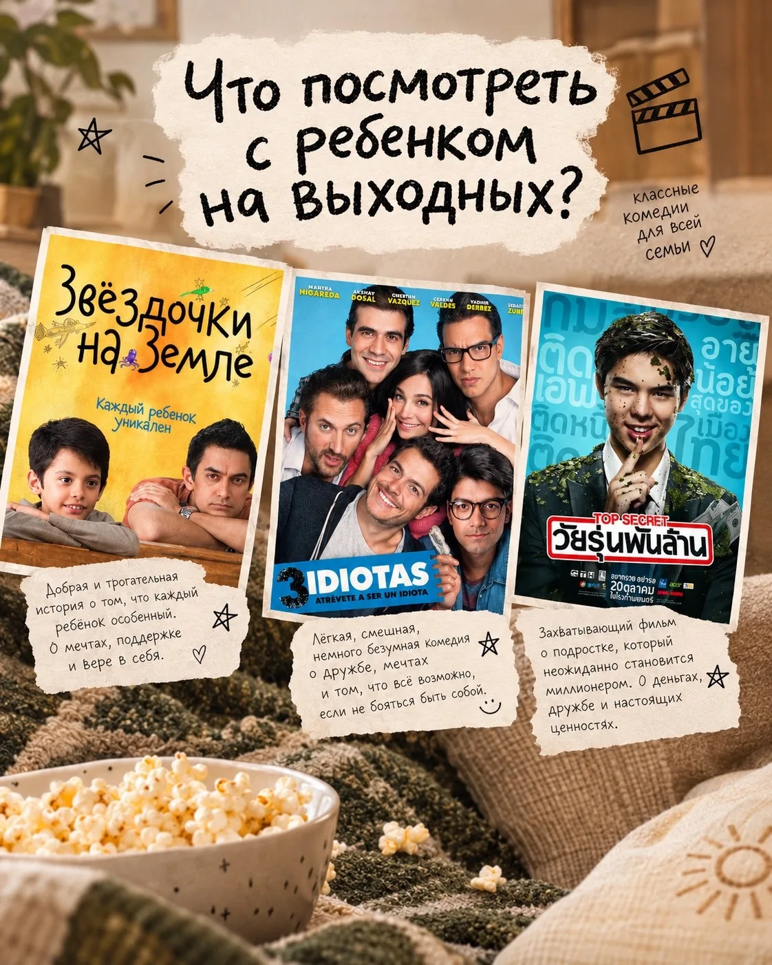 🎬 Что посмотреть с детьми на выходных?