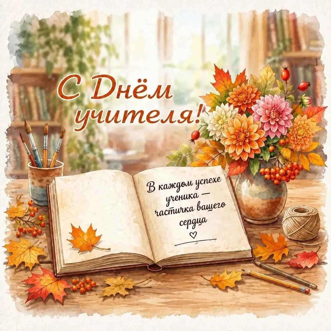 С профессиональным праздником, дорогие учителя 🍁