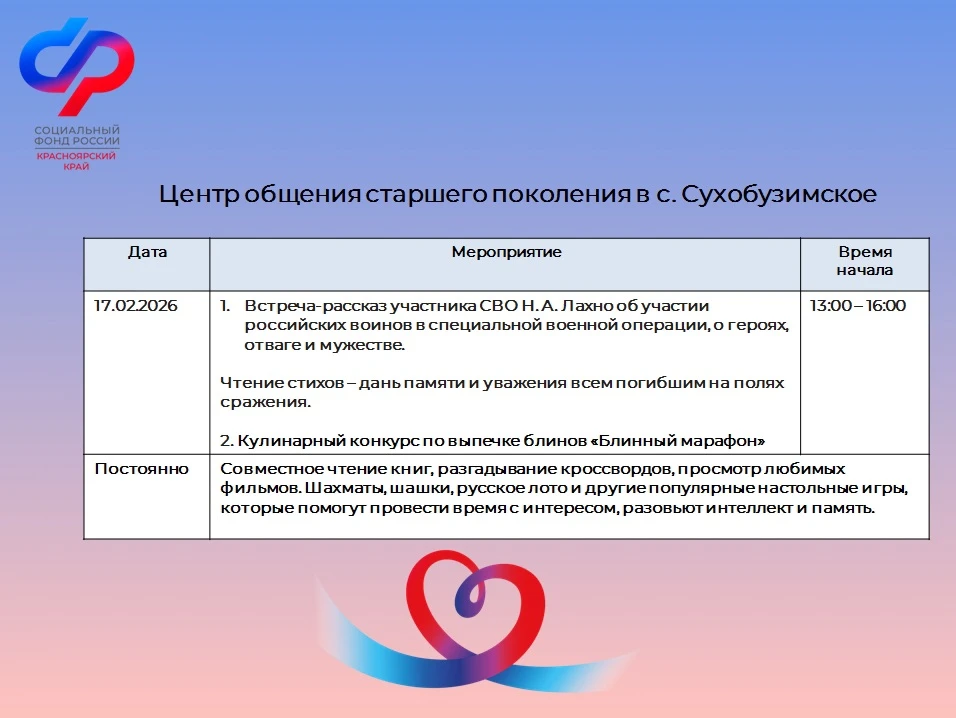 ✅ На базе клиентских служб Отделения СФР по Красноярскому краю работают девять Центров общения старш