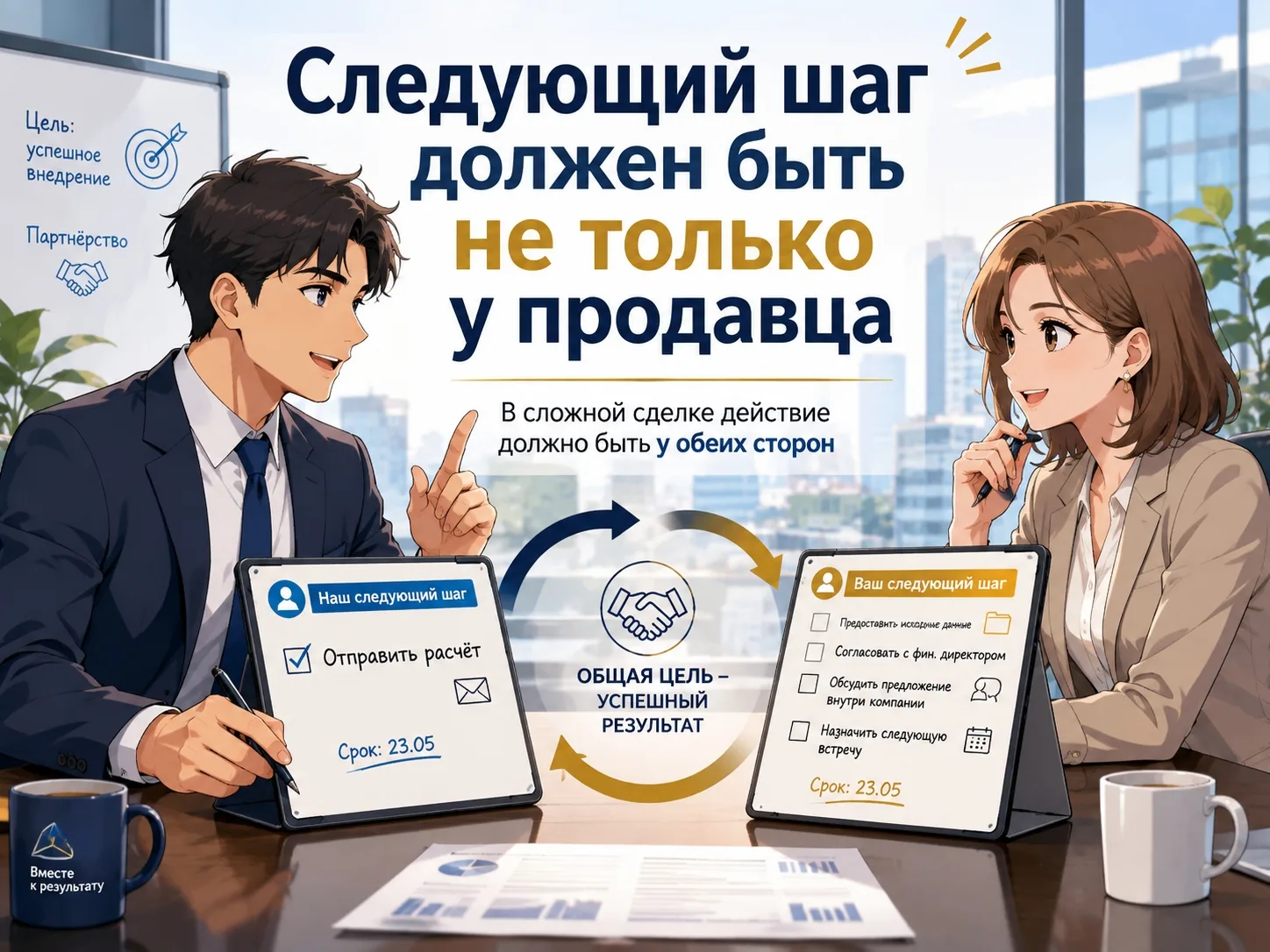Следующий шаг должен быть не только у продавца