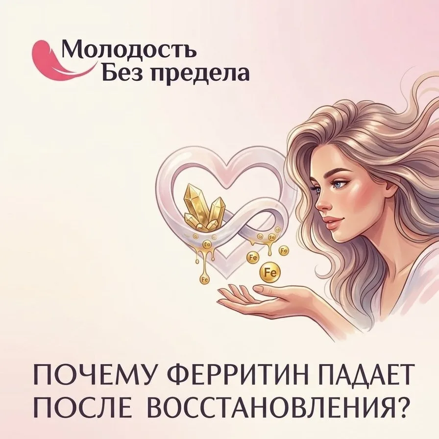 Почему ферритин падает после восстановления?