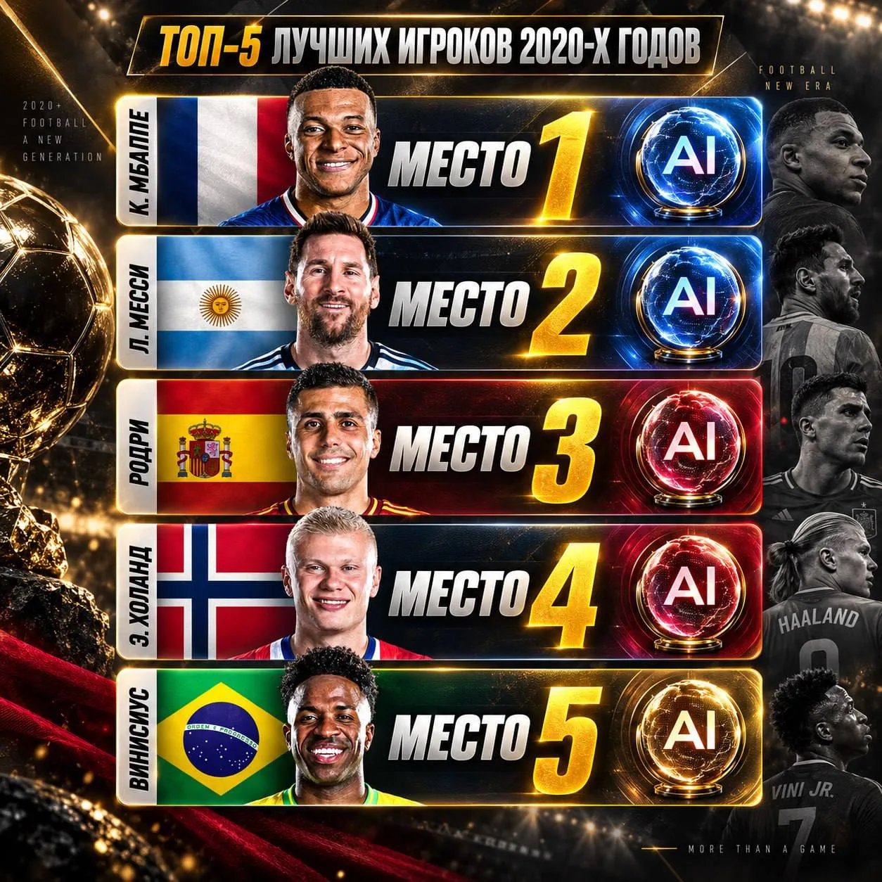 ⭐️ МБАППЕ — ЛУЧШИЙ ИГРОК ДЕСЯТИЛЕТИЯ!