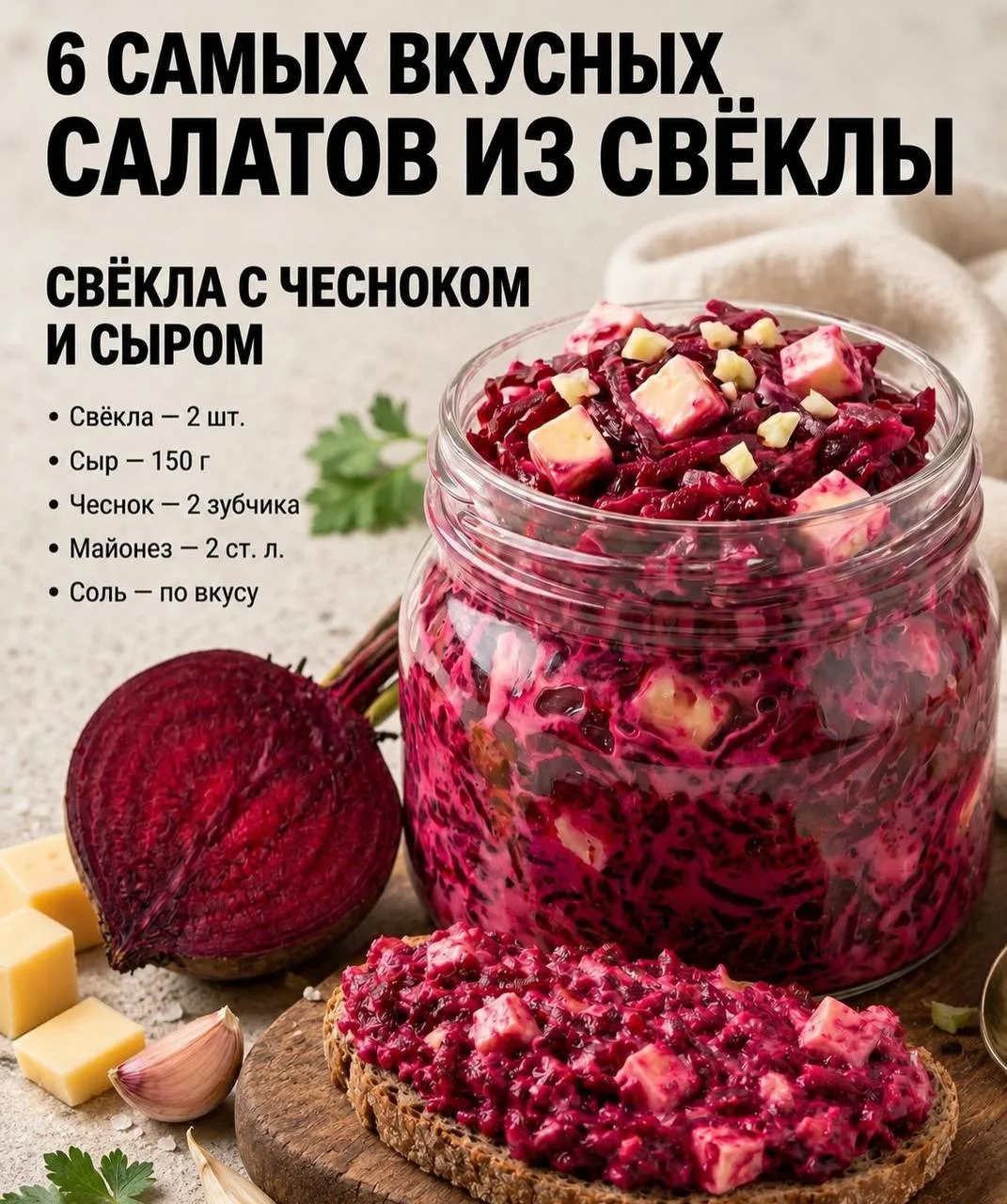 🫜Самые вкусные салаты со свеклой