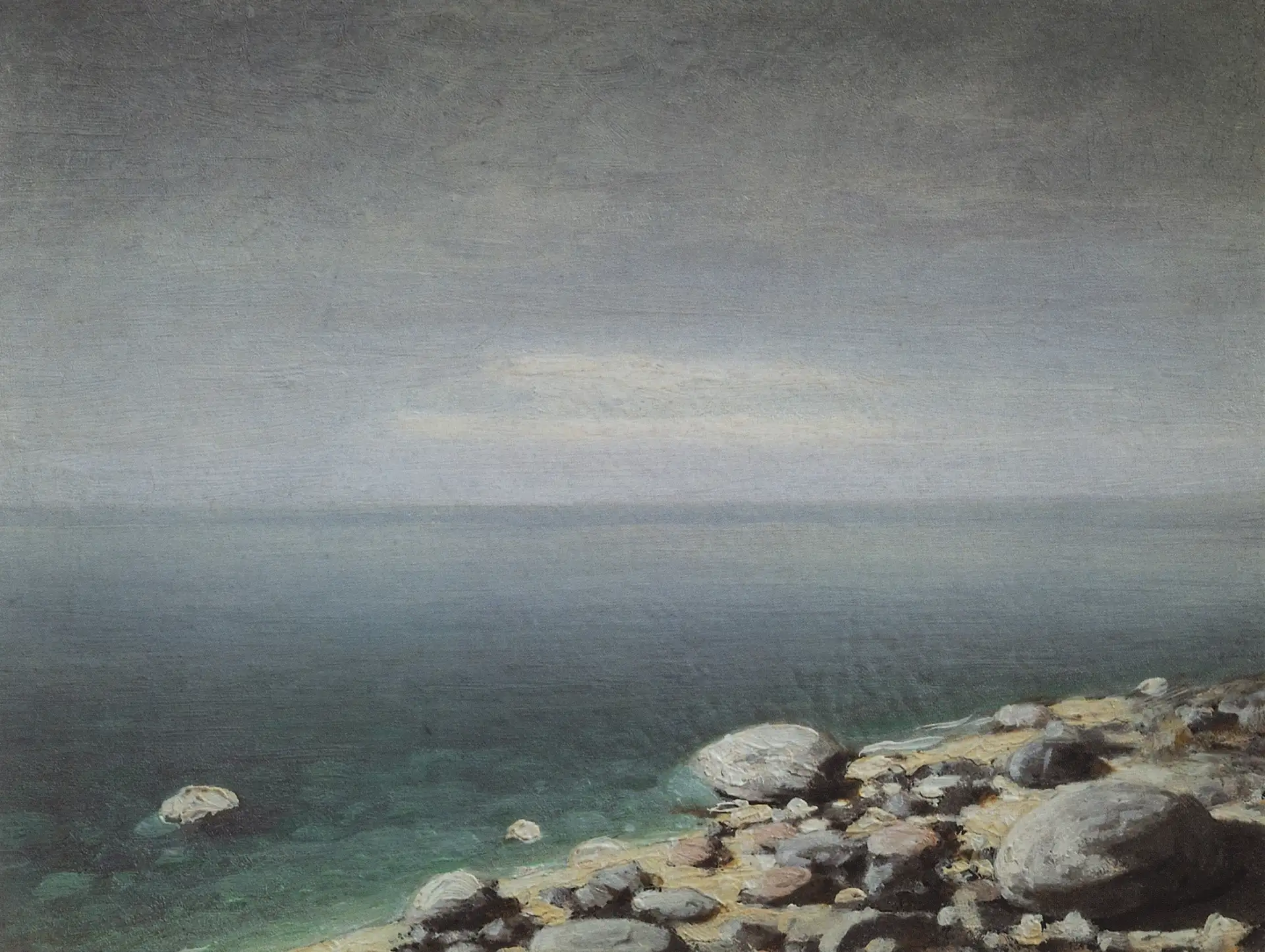"Прозрачная вода. Пасмурный день. Крым", 1898-1908 гг.