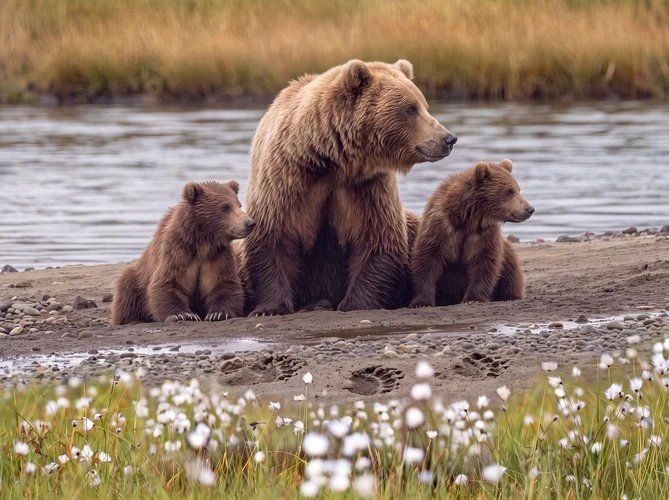 🐻 Лето — время активности бурых медведей