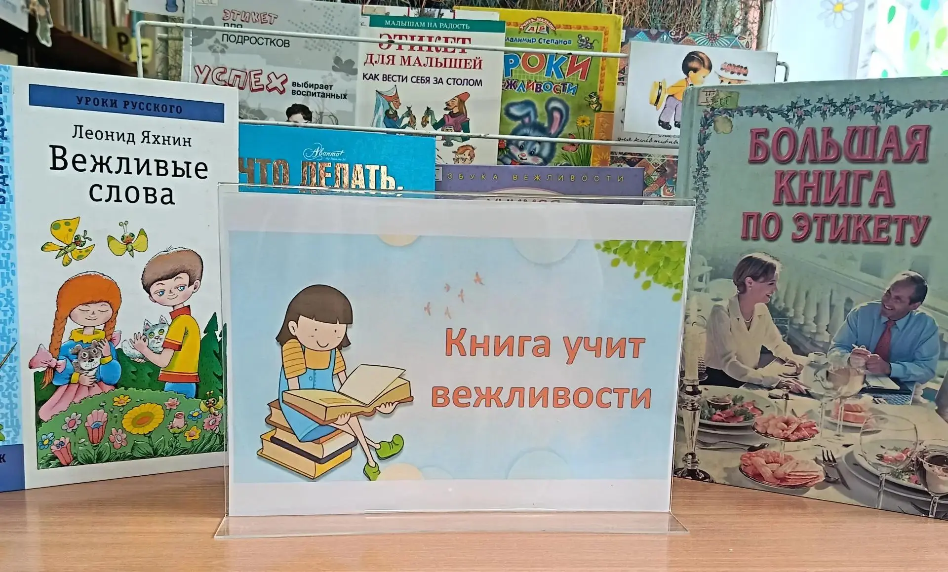 Книжная выставка «Книга учит вежливости»📖

В городской детской библиотеке открылась книжная выставк
