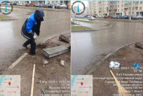 🛠 Восстановление после зимы: работы идут по всем дворам  С улучшением погодных условий управляющая к