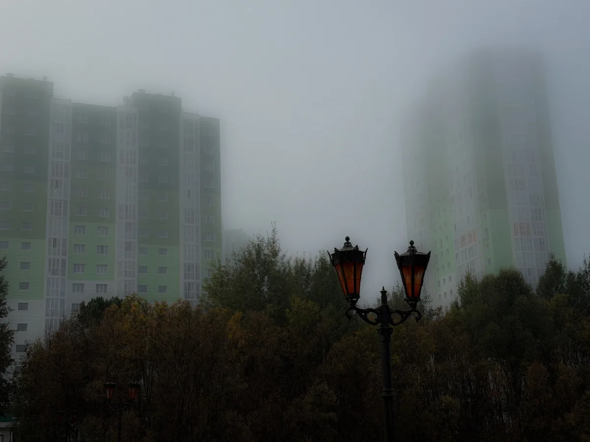 Утренний туман окутал город😍