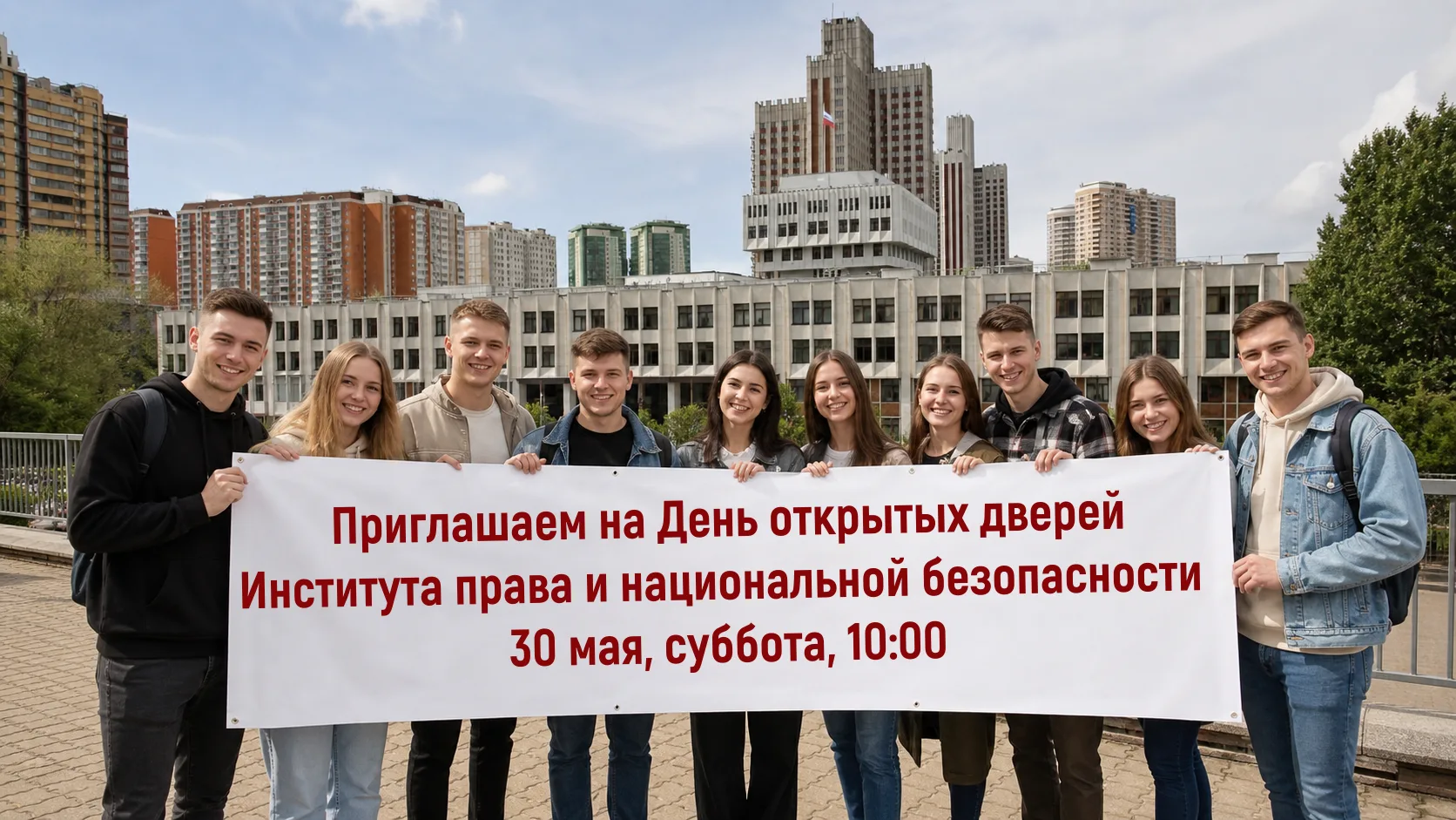👋Приглашаем абитуриентов и родителей на День открытых дверей Института права и национальной безопас
