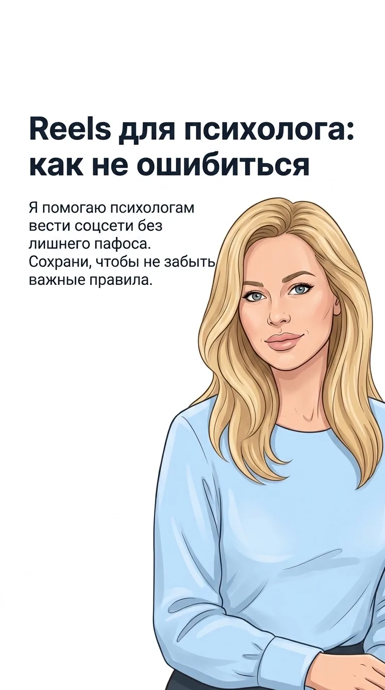 В карусели подсветила как проявляться в соц . сетях психологу 😉

 Маленькие правки в подаче — и Ree