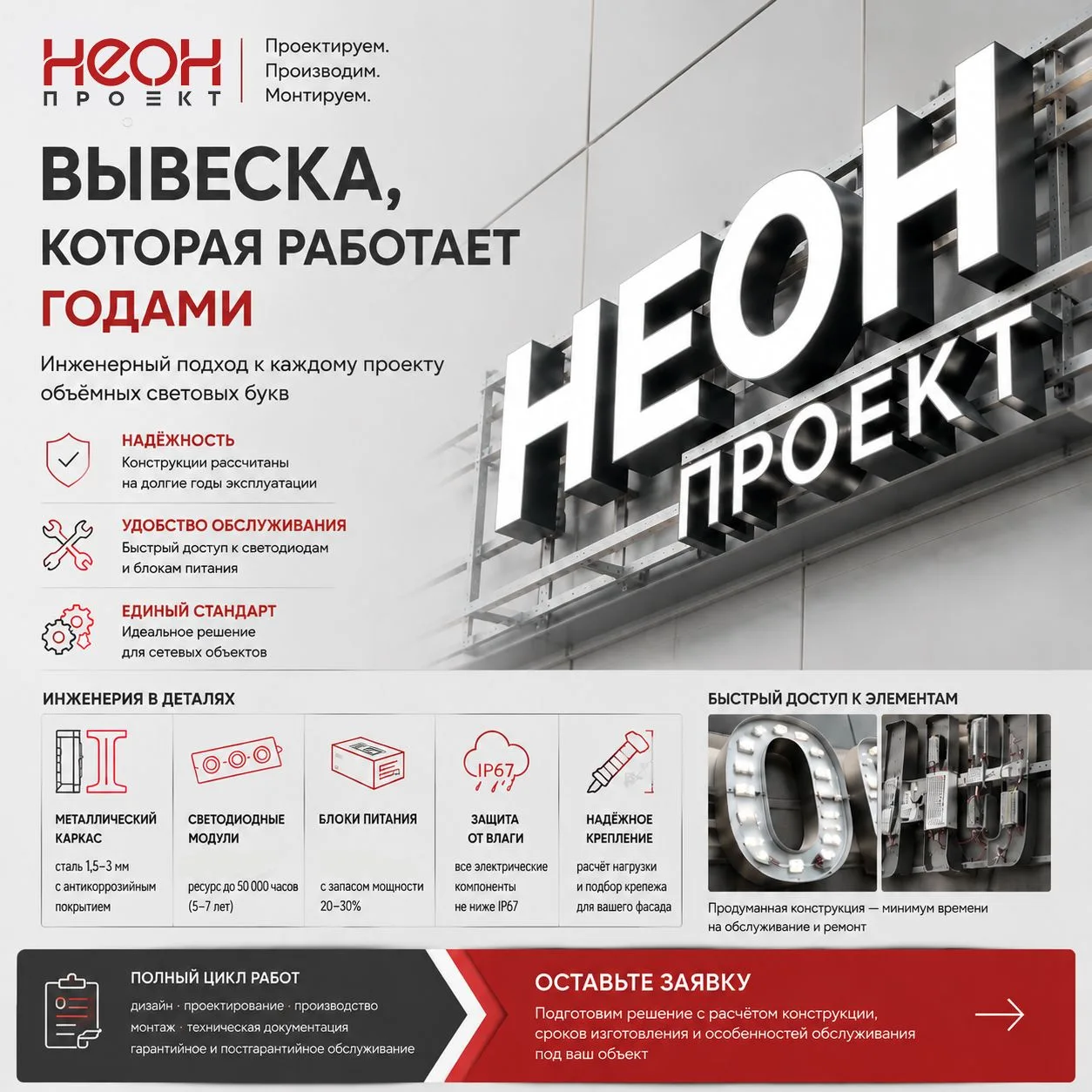 Вывеска должна быть не только заметной, но и рассчитанной на долгую эксплуатацию. Особе...