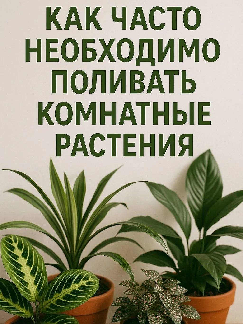 Поливаешь — а растения всё равно страдают? У каждой комнатной культуры свой «график жажды». Одни пью