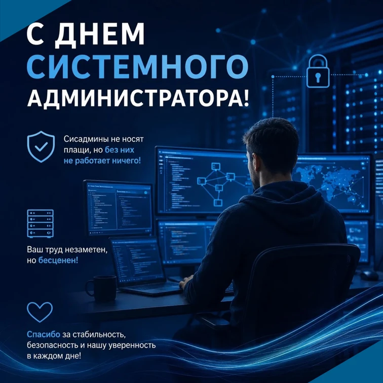 🧑‍💻 С Днем системного администратора!
