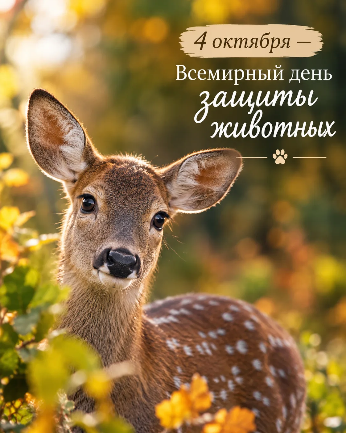 🐾 4 октября — Всемирный день защиты животных!