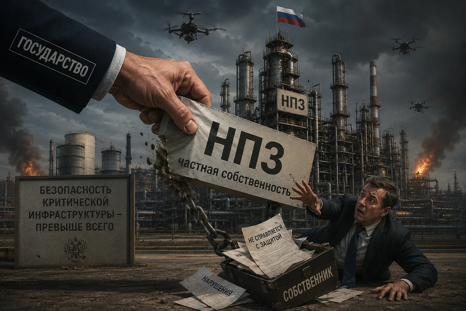 Объекты критической инфраструктуры будут передаваться, если их владельцы не справляются...