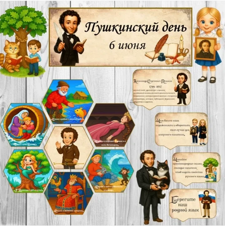 В нашем детском саду прошёл замечательный Пушкинский день, посвящённый творчеству велик...