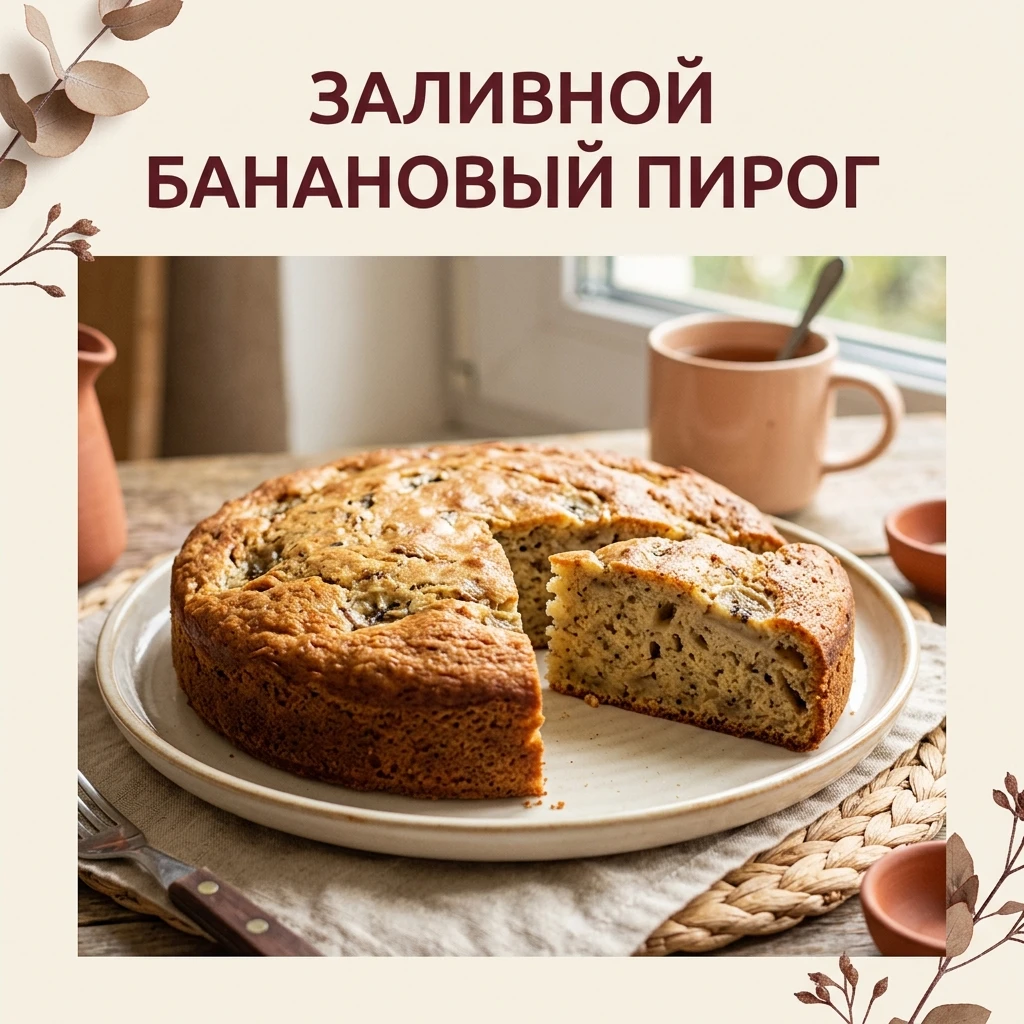 🍌 Два спелых банана — и к чаю уже есть пирог